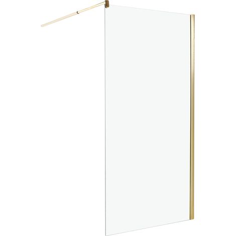 Shower Screen AHAUS 1000 x 1900 mm Gold