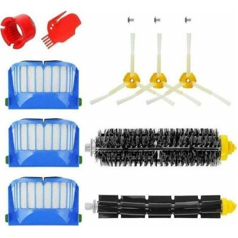Accessoires kit pour iRobot Roomba 600 série 671 692 694 697 698 650 651 660 690 Rouleau de filtre à brosse balai Pièces de rechange (1/5)
