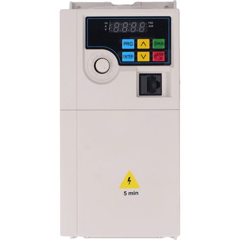 Variateur de fréquence 4KW, convertisseur de vitesse mini VFD avec communication RS485, entrée triphasée 380V, sortie triphasée 0-380V, onduleur compact pour moteur industriel. (1/5)