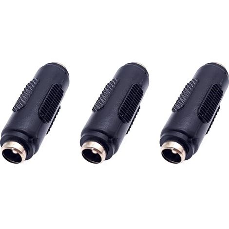 adaptateurs Jack Femelles-Femelles d'alimentation CC 5,5 mm x 2,1 mm, coupleur connecteur cylindrique pour caméras vidéosurveillance, Bandes LED, appareils électroniques Basse Tension