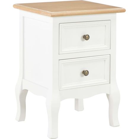 Maison Exclusive - Comodini Bianc2 pz 35x30x49 cm in MDF