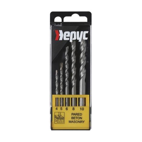Juego 5 brocas widia (4-5-6-8-10mm) diamond hepyc (1/2)