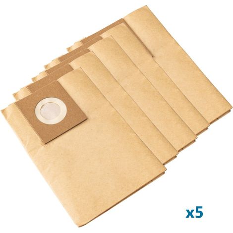Kit 5 unids bolsas de polvo de papel 20 lt Scheppach sprayvac20 (1/2)