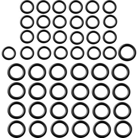 50 Pièces Remplacement des Joints Toriques du Nettoyeur Haute Pression pour 1/4 Pouce, 3/8 Pouce, Coupleur à Connexion Rapide M22 (O Anneau, 50 Pièces) (1/5)