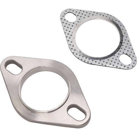 Kit de raccordement de bride d'échappement à 2 boulons de 2 pouces, en acier inoxydable, adapté aux collecteurs d'échappement et aux collecteurs d'échappement centraux à arrière. (1/5)