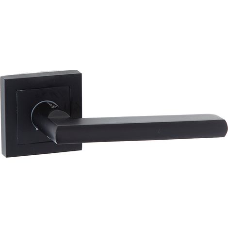 Juego manillas aluminio negro roseta cuadrada 52mm modelo 530 (1/5)