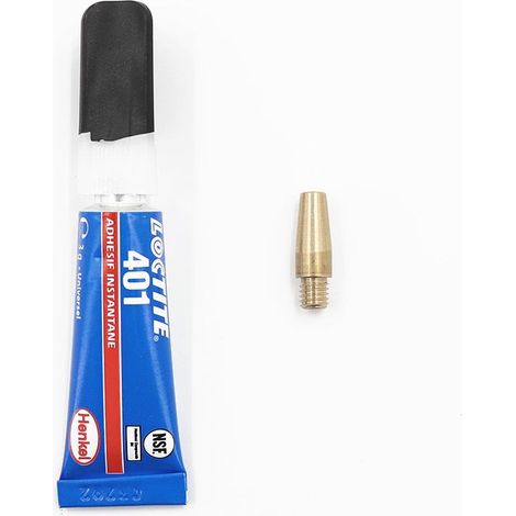 Kit de réparation d'extrémité diam. 3 mm : 1 tube de colle et 1 embout (1/2)