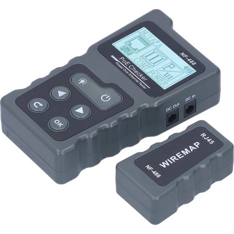 Testeur POE Ethernet LCD NF-488 - Détecteur Automatique Alimentation Câble Caméra (1/5)