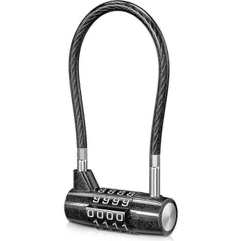 Cadenas à anse antirouille à 4 chiffres pour portails et abris de jardin (1/5)