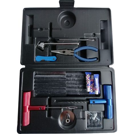 Kit de reparation pneus tubeless sans chambre auto tracteur quad 4x4 engins