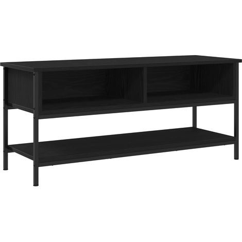 Maison Exclusive - Set mobile TV Rovere Nero 100 x 35 x 45 cm Legno multistrato
