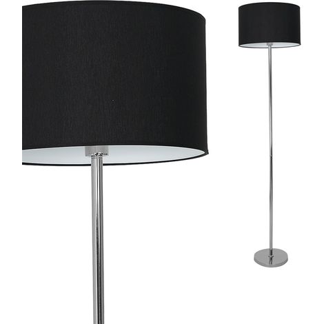 Lampada da terra Milagro Casino cromata/nera E27 60W (1/4)