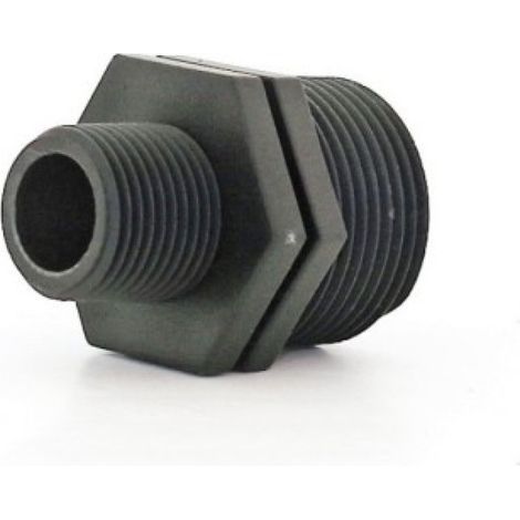 Manguito Riego Reducido 1-3/4" Roscado Fitting Macho Polipropileno (1/2)