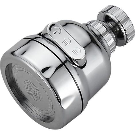 Pièces Rechange Tête Douchette Robinet Cuisine Rallonge 360° Adaptateur Universel Aluminium 3 Modes Anti Éclaboussures (1/4)