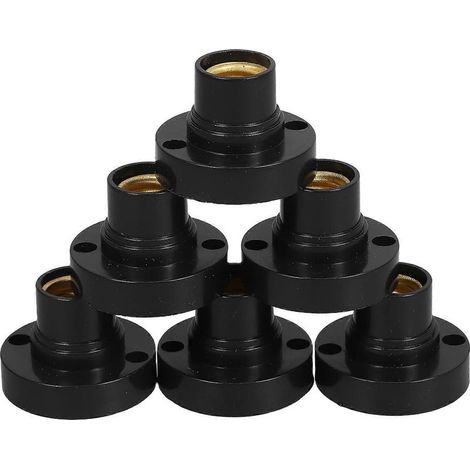 Set mit 6 kleinen runden LED-Lampenfassungen, E14-Schraubfassungen, Ersatzadapter für DIY-Beleuchtungsexperimente (1/5)