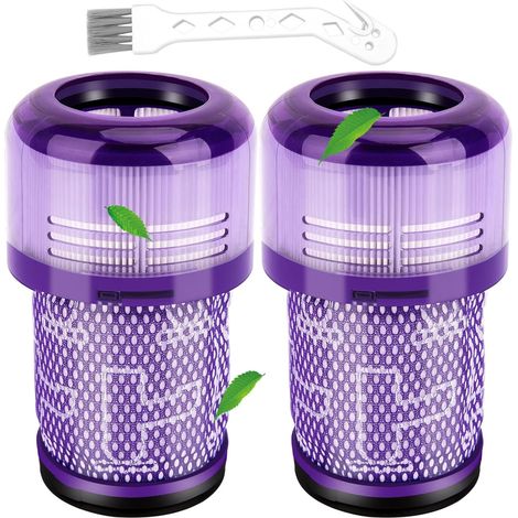 Lot de 2 Filtre HEPA, Lavable, Compatible Dyson V12, Pièce 971517-01, Pour Aspirateur (1/5)