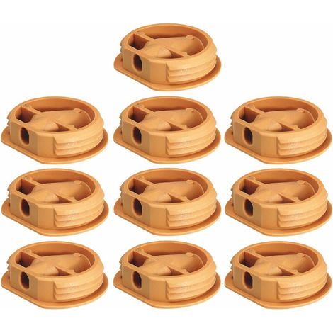 – Lot de 10 ferrures d'assemblage en plastique beige RAL 1001 Ø26mm – Pour constructions légères – Fixation meubles et caissons (1/4)