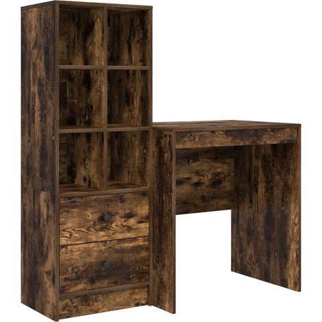 Maison Exclusive - Schreibtisch mit Schubladen mit Regal 2 pcs Ge