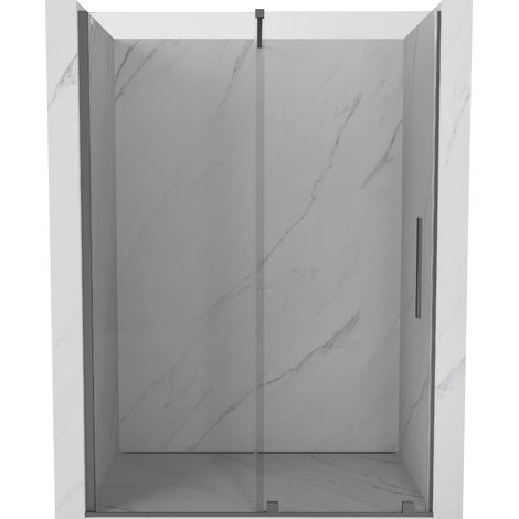 Mexen Velar porte de douche coulissante 140 cm, transparent, gun metal - 871-140-000-01-95 (1/5)
