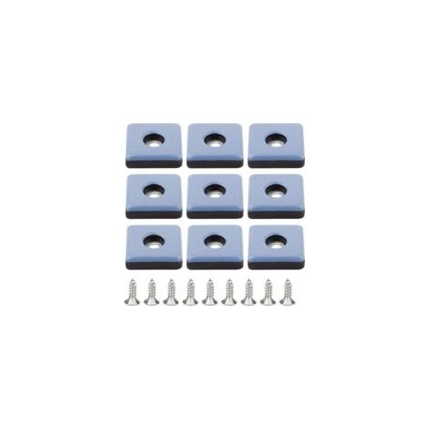 24 Teflon-patins inclus – 25 mm Stuhlbeinschoner avec des Vis, PTFE Pufferpolster pour les sols en bois, idéal pour les Chaises de bureau (1/4)