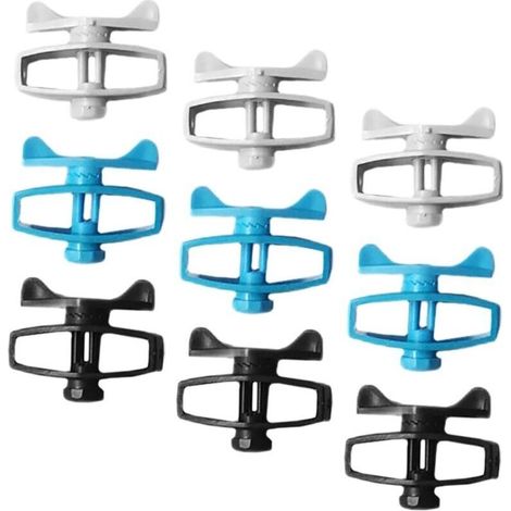 9 pièces, portable, tendeur de fil clôturé, tige de terre de fixation, adaptée aux générateurs solaires, installation rapide, adaptée à une utilisation en plein air