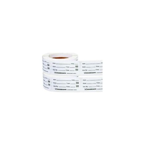 2 Rollen mit je 300 selbstklebenden Lebensmitteletiketten, Kühlschranketiketten, Datumsetiketten, wasserlöslichen Lebensmitteletiketten für Catering - Crezuo (1/4)