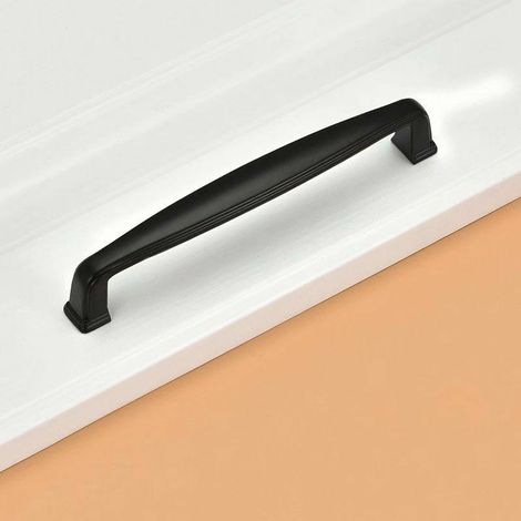 Poignée De Meuble - Aluminium - Distance Entre Fixations 128 mm - Pour Armoire Cuisine Tiroir Salle De Bain - Lot De 10 (1/5)