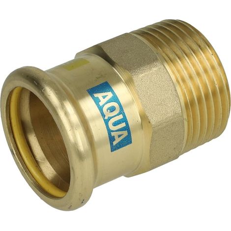 Raccord à sertir en laiton transition 28 mm x 1'' FM contour M