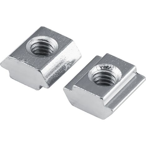 Nickel Coated Carbon Steel Sliding T slot Nut for Aluminum Profile Accessories (EU20 M4)