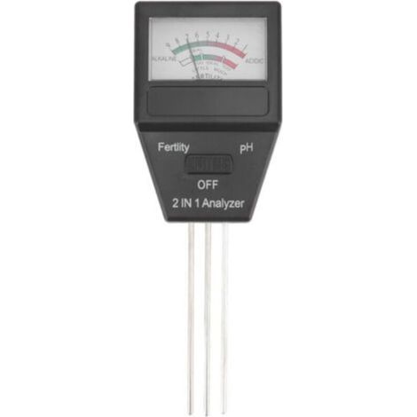 Testeur de fertilité et pH du sol précis pour jardiniers – Mesure rapide des nutriments et de l’acidité, 2-en-1, écran LCD (1/5)