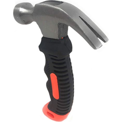 Mini martello da carpentiere 0,25 kg con testa curva ad artiglio manico con impugnatura antiscivolo per riparazioni fai da te (1/2)
