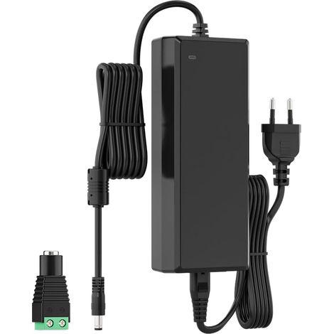 Alimentation 12V 10A 120W Transformateur LED AC 100-240V vers DC 12V pour Bande LED WS2811 WS2814 WS2815 5050SMD COB RGB RGBW, Routeur WiFi, Hub USB, Boîtier TV (1/5)
