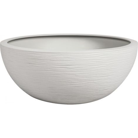 Vasque plastique graphit ø 40 x h  16,5 cm blanc cérusé 14,9