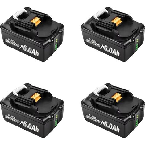 Batterie Rechargeable, Capacité de 6000mAh, Tension de 18V, Compatibilité Polyvalente, 4 Batterie (1/2)