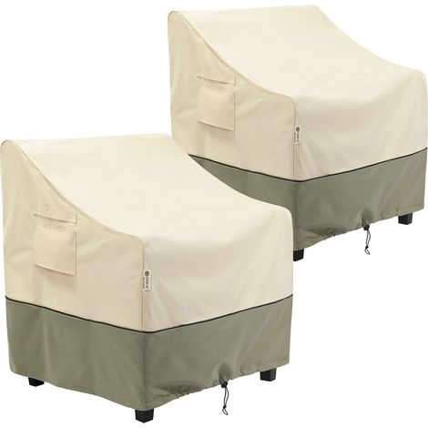 COSFLY Schutzhüllen für Gartenmöbel, wasserdicht, für tiefe Lounge-Sitzflächen, passend für Gartenmöbel bis zu 32B x 37T x 36H Zoll (2er-Pack) (1/5)