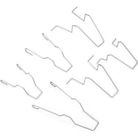 Lntyq 6-teiliges Stahl-Scheinwerfer-Abblendlicht-Glühlampen-Haltefederclip-Klemme, Befestigungsclips für Aufhängungsfedern für H1/H3/H4/H7, 5ZHSFULLKIT (1/5)