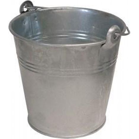 Seau en zinc de 12 litres avec poignée