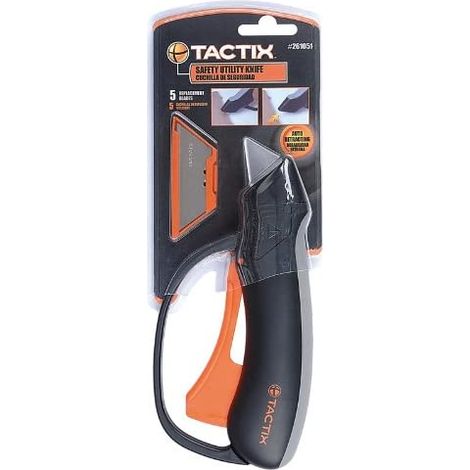 TACTIX - CUTTER/TAGLIERINO CON SICURA E5 LAME