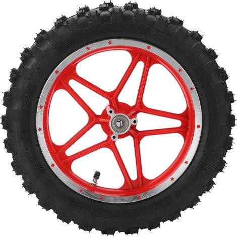 Pneu arrière antidérapant en caoutchouc 2.510 pouces pour mini moto tout-terrain 47cc 49cc 2 temps (Rouge) (1/5)