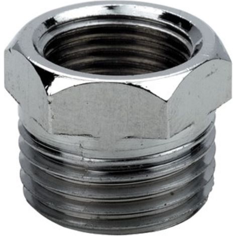 RIDUZIONE ESAGONALE OTTONE CROMATO 3/8X1/2 SET 5 PEZZI - IDROBRIC (1/2)
