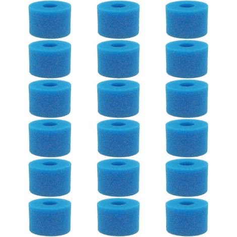 18 cartouches filtrantes en mousse lavables et réutilisables pour spa Pure Spa type S1-AquaForge (1/5)