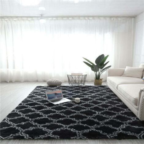 Plush Shaggy Area Rugs Tapis, 140x200cm Tapis Anti Slip Moelleux Chambre Tapis Tapis Shaggy Tapis De Sol Grand pour Couloir Chambre (1/5)
