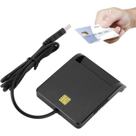 Dioche ID-Kartenleser, USB 2.0 Multifunktions-Smartcard-Lesegerät für M2/MS/Bank/ID/SIM/Speicher/