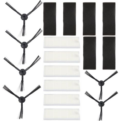 Ersatzteilset mit Seitenbürste und HEPA-Filtern für den ILIFE A6/A4/A4s Saugroboter (1/5)