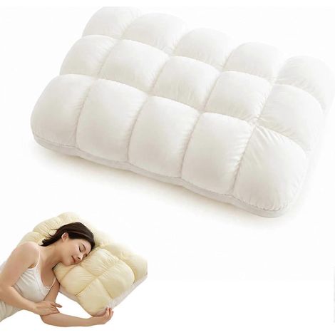 Kühlendes Marshmallow-Kissen, weiches und atmungsaktives Kissen, Alternative zu Daunen, geeignet für Seiten-, Rücken- oder Bauchschläfer (1/5)