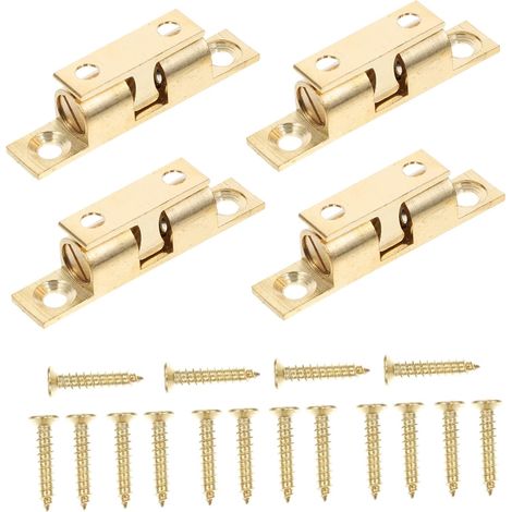 4 billes de loquet à griffe pour meuble, fermoir de placard réglable, boule roulante pour porte à griffe, fixation de porte à billes, lot de 4 pièces (1/5)