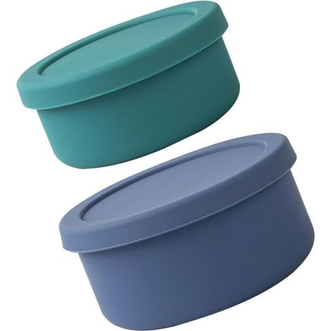 SHOWERORO Lot de 2 boîtes alimentaires Bento en silicone (1/5)