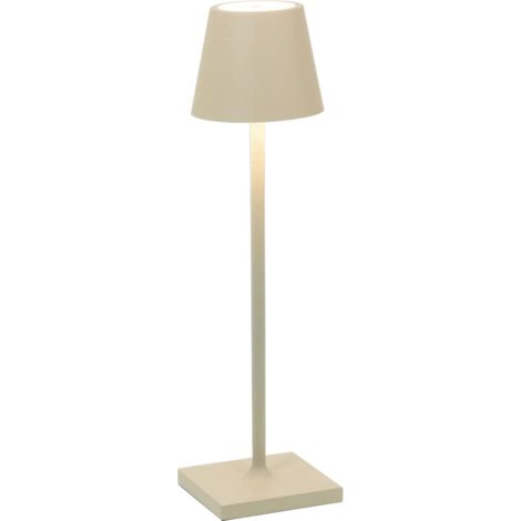 Lampada a led da tavolo Poldina Pro Micro Sabbia ricaricabile e dimmerabile con batteria fino a 12 ore