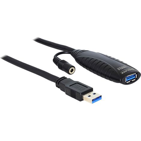 USB 3.2 Gen 1 Aktivverlängerungskabel, USB-A Stecker  USB-A Buchse Verwendung: Verlängert ein USB-Kabel um 10 Meter inklusive Signalverstärkung (1/4)