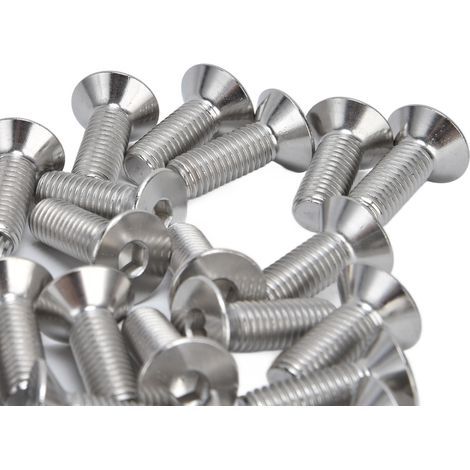 30 vis à tête fraisée hexagonale M10 10mm acier inox A2 vis à baignoire pour fixation industrielle M10x30 (1/5)